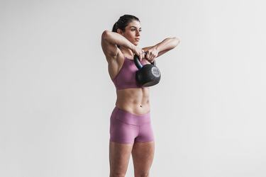 Nobull 2" Matte Women's Shorts Purple | Australia (EB4269)